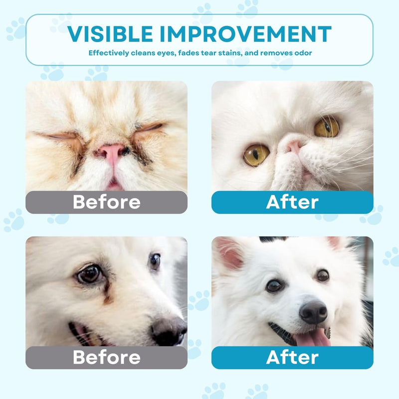 Pet Eye Wipes for Cats and Dogs, Dog Eye Wipes, Eye Wipes for Dogs, Pet Eye Wipes for Remove Tear Stain, Eye Debris, 100 Count - BeesActive Australia
