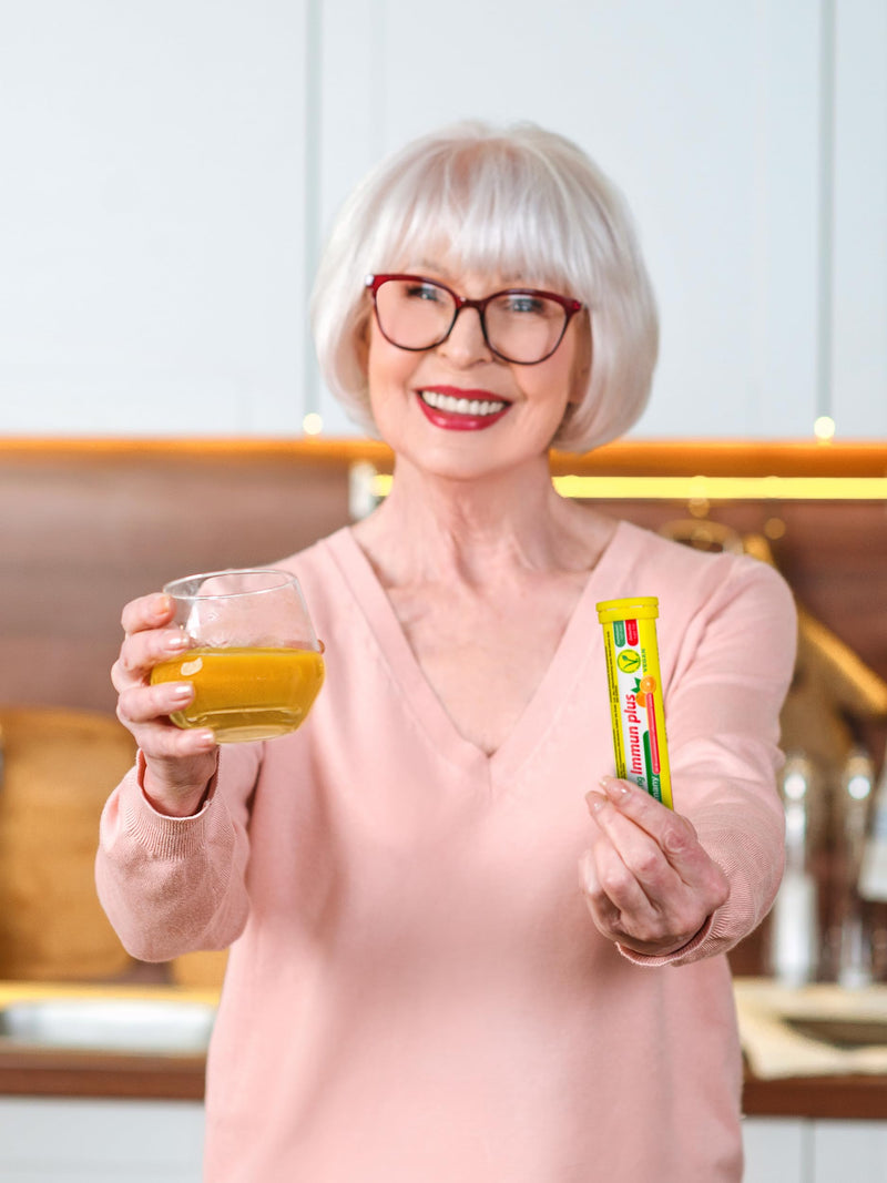 T&D Oxi C 1000 mg Vitamin C - 40 Vegan Drink Effervescent Tablets - Orange Flavor - Made in Germany | Boost immunity fast with potent antioxidants in refreshing, easy-dissolve, vegan-friendly orange effervescent tablets! Vitamin C 1000 mg 40 Servings