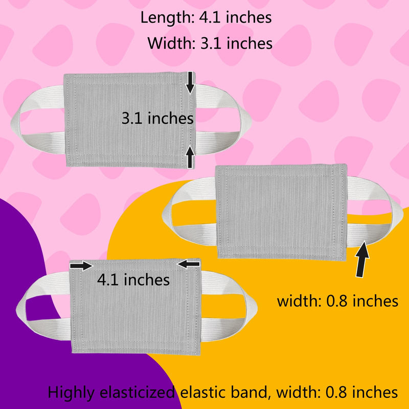 Door Silencer & Baby Door Latch Cover - Quiet Close Cushion Pads Prevent Slamming & Locking, Noise-Reducing Door Closer for Toddler Safety (3-Pack, Light Gray, 4.1x3.1in) 4.1*3.1 inches 3 - BeesActive Australia