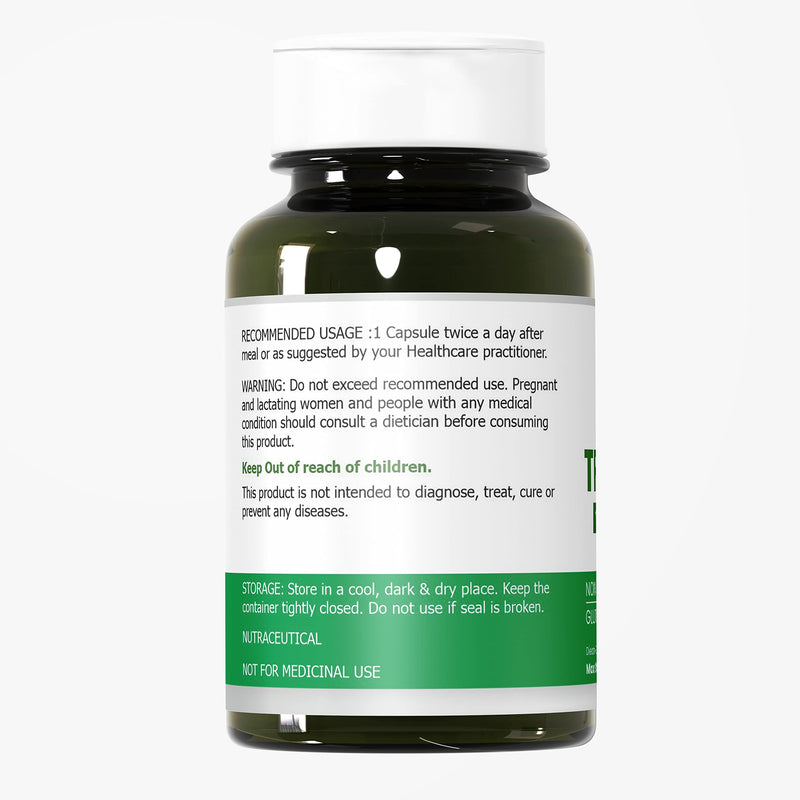 Triphala 1000mg I 60 Capsules for Daily Detoxifying, Cleansing, & Rejuvenating, Digestion & Colon Support, Immune System Support, Adaptogen, Nutrient Dense, Vegan, Gluten-Free - BeesActive Australia