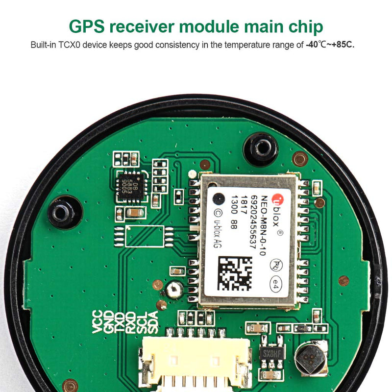Deegoo-FPV GPS Compass Module+ NEO-M8N+ GPS BDS Module Precision APM Drone Control, GPS Receiver FPV Flight Control Pixhawk Navigation Module for APM PIX PX4, Compatible with APM Port I2C MWC - BeesActive Australia