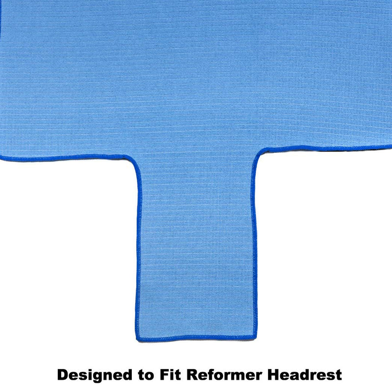 Salt & Honey Non-Slip Pilates Reformer Mat Towel Blue - BeesActive Australia