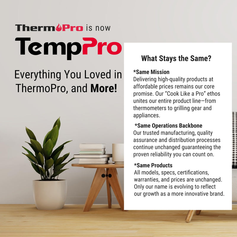 TempPro TP50 Digital Hygrometer Indoor Thermometer Room Thermometer and Humidity Gauge with Temperature Humidity Monitor(Previously ThermoPro) 1 Classic
