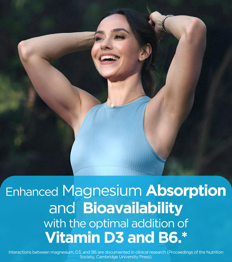 Quadruple Magnesium Supplement, 400mg of Chelate Magnesium Glycinate, L-threonate, Citrate & Malate | Max Absorption Complex w/Vitamin D3 & B6, for Sleep Heart Muscles Nerves, Non-GMO, 120 Vegan Caps 120 Count (Pack of 1)