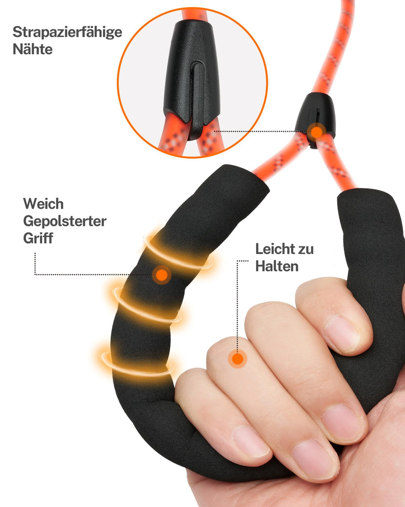 Toozey Tow Leash for Dogs, Waterproof Tow Leash 5M 10M 15M 20M Suitable for Small, Medium, Large Dogs Dog Training, Robust Dog Leash with Soft Padded Handle, Orange -10m - BeesActive Australia