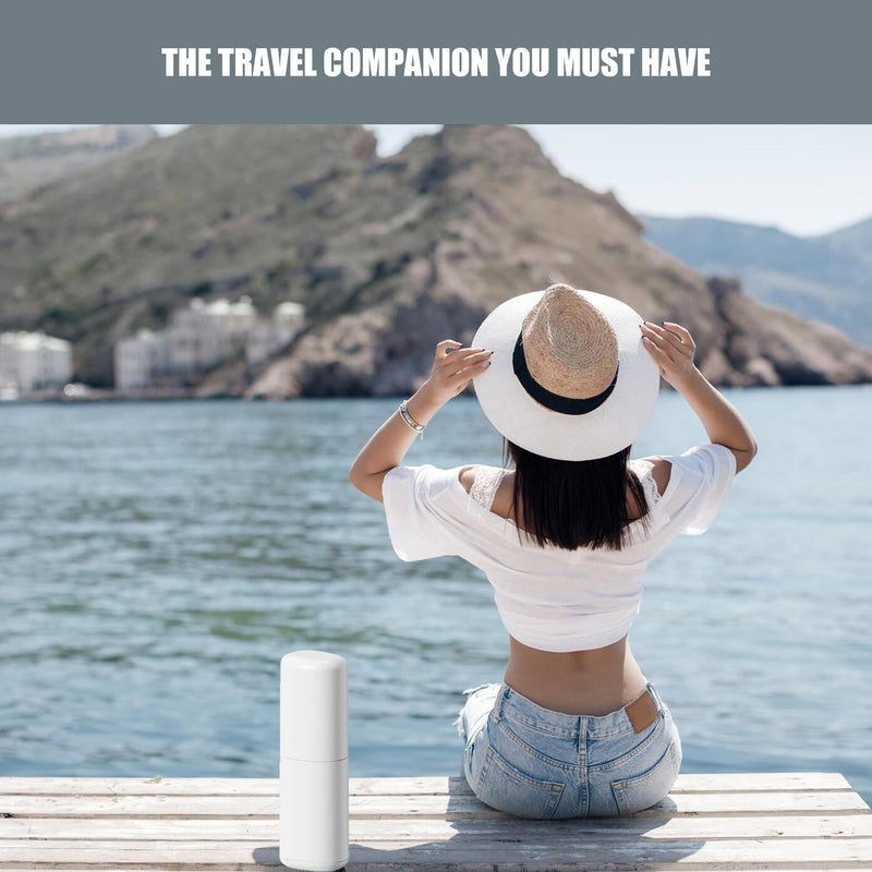 Toothbrush-Travel-Case-Minimalist, Small-Toothbrush-Holder-Easy-Cleaning, Comfortable-Portable-Toothbrush Travel-Container-for-Camping-School-Trip White - BeesActive Australia