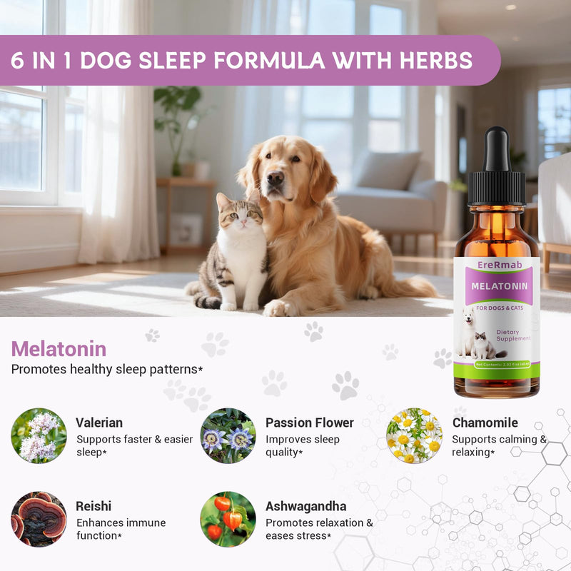 Cat Melatonin Cat Calming Treats- Cat Sedative for Grooming - Helps to Support Restful Sleep for Your Cat - Anxiety Relief for Cats