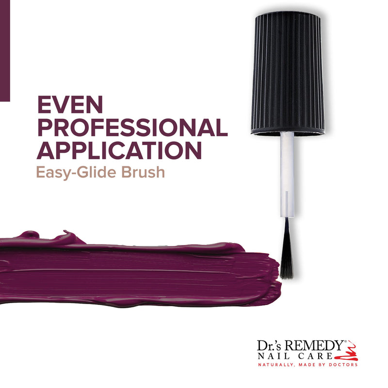 Dr’s Remedy Enriched Nail Polish: Non Toxic, All Natural, and Organic - Doctor Formulated: Strengthens, Restores, Heals, and Protects '24-Free' - BONAFIDE Boysenberry