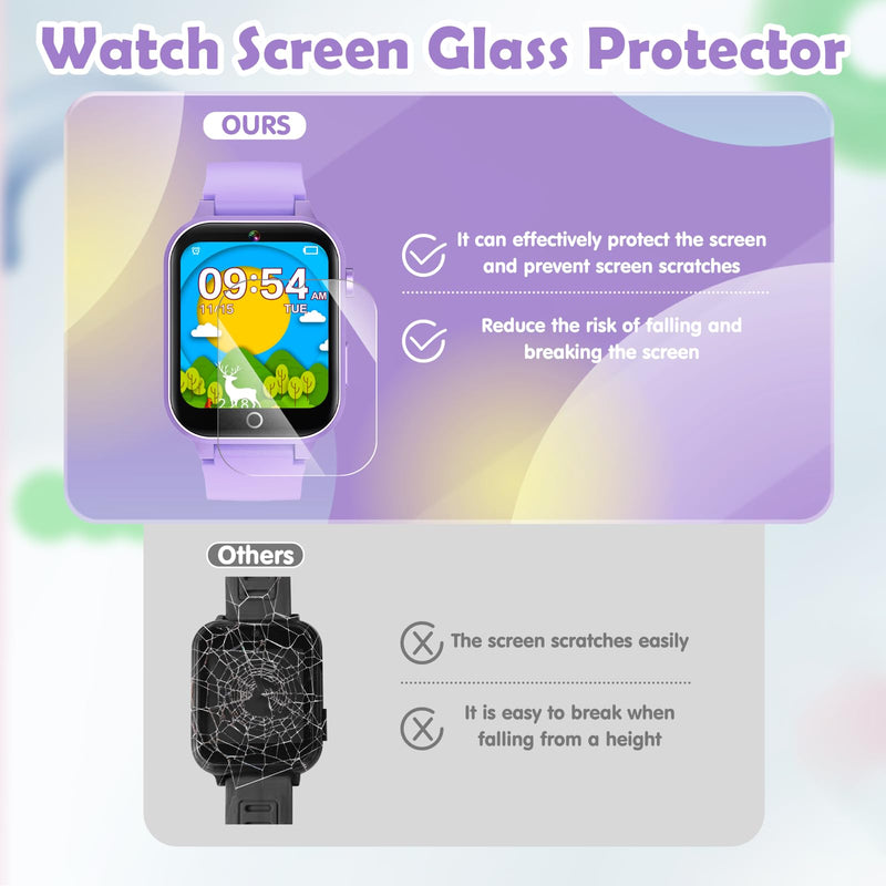 Luyiilo Kids Games Watch, with 26 Puzzle Games, Touch Screen, HD Camera, Alarm Clock, Toys for Ages 4-12 Years Old.Birthday Gift for Boys Girls (Purple) Purple