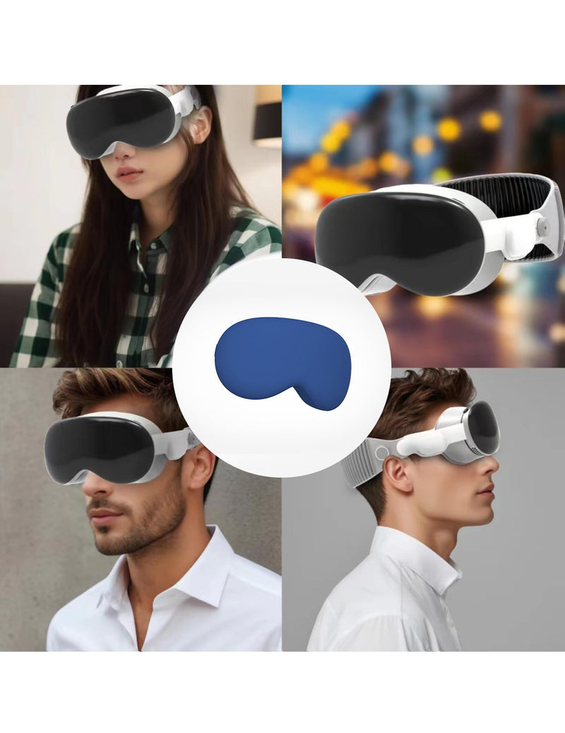 Silicone Vision Pro Case Soft Protective Cover for Vision Pro VR Glasses Apple Vision Pro VR Headset 2024 Accessories (Snorkel Blue) Snorkel Blue - BeesActive Australia