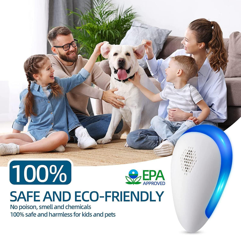 6 Packs Ultrasonic Pest Repeller, Electronic Pest Repellent Plug in Indoor Pest Control for Insect, Roach, Mice, Spider, Ant, Bug, Mosquito Repellent for House Garage Warehouse Office Hotel - BeesActive Australia