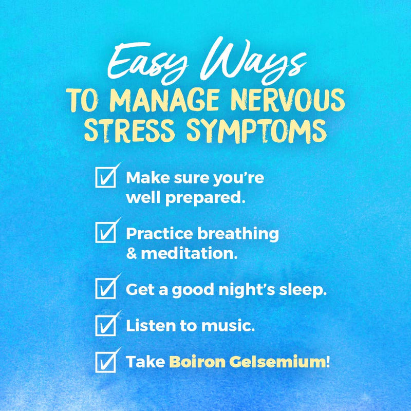 Boiron Gelsemium 30C Homeopathic Medicine for Relief from Stress, Nervousness, Apprehension, and Stage Fright - 3 Count (240 Pellets) - BeesActive Australia