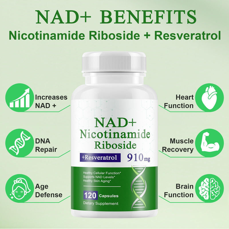 A r b c r n 240 Capsules Supplement,Nicotinamide Riboside Resveratrol 910mg for Men and Women, NR Supplement for Energy Anti-Aging Focus 240 Count (Pack of 1)