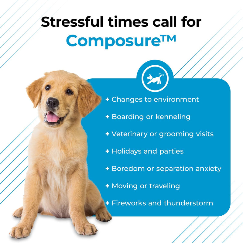 VetriScience Composure Max Liquid Formula - Clinically Proven Dog Calming and Cat Calming Supplement with Colostrum, L-Theanine & Vitamin B1 for Stress, Storms, Separation & More - 8 oz Unflavored 8oz (Pack of 1) - PawsPlanet Australia
