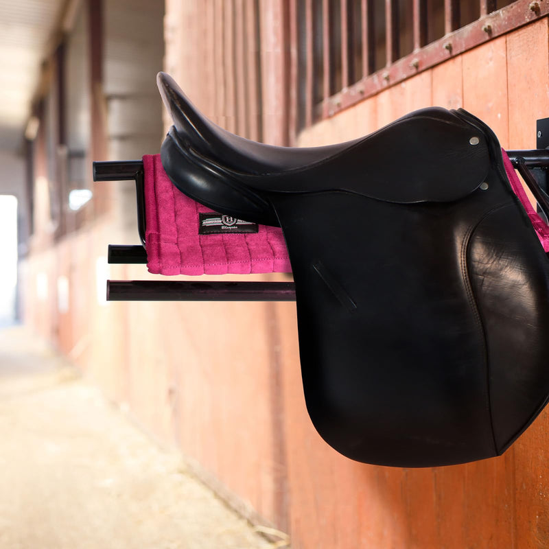 Harrison Howard Wall Mount Saddle Rack Suede Saver Adds Protection to Underside of Saddle Prevents Bar Indentations Secure Saddle Use with Saddle Rack, Saddle Saver Only Magenta - BeesActive Australia