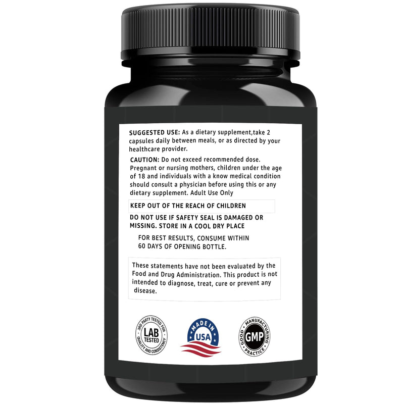 Brain Support Supplement, Herbal & Nutrient Blend for Focus, Mental Clarity & Daily Cognitive Wellness, Brain Health Support Capsules, 60 Count