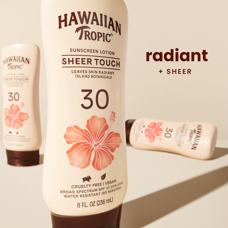 Hawaiian Tropic Sheer Touch Ultra Radiance Lotion Sunscreen SPF 30, 8oz | Hawaiian Tropic Sunscreen SPF 30, Sunblock, Broad Spectrum Sunscreen, Oxybenzone Free Sunscreen, Body Sunscreen, 8oz - BeesActive Australia