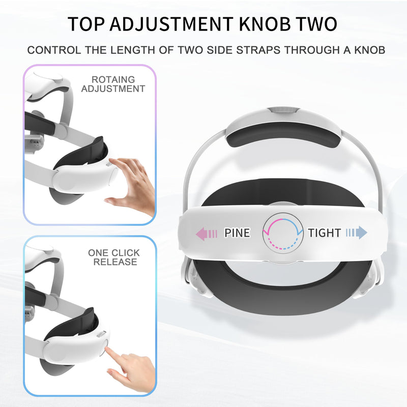 Takzop Head Strap Compatible with Apple Vision Pro, Adjustable and Comfortable Strap Headband for Vision Pro,Replacement Head Strap for Vision Pro Accessories. - BeesActive Australia