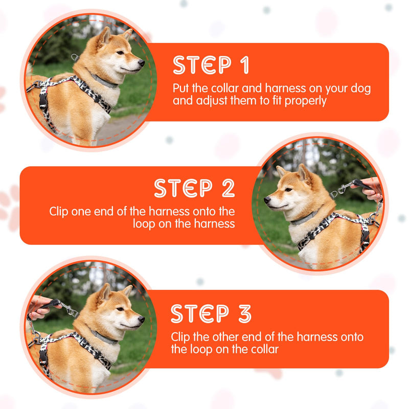 Short Guide Dog Pack of 2 Dog Leash Short Dog Collar Clips Adjustable Pet Puppy Collar Nylon Dog Safety Lock Clip Harness Connector Double Sided Dog Safety Lock Clip - BeesActive Australia