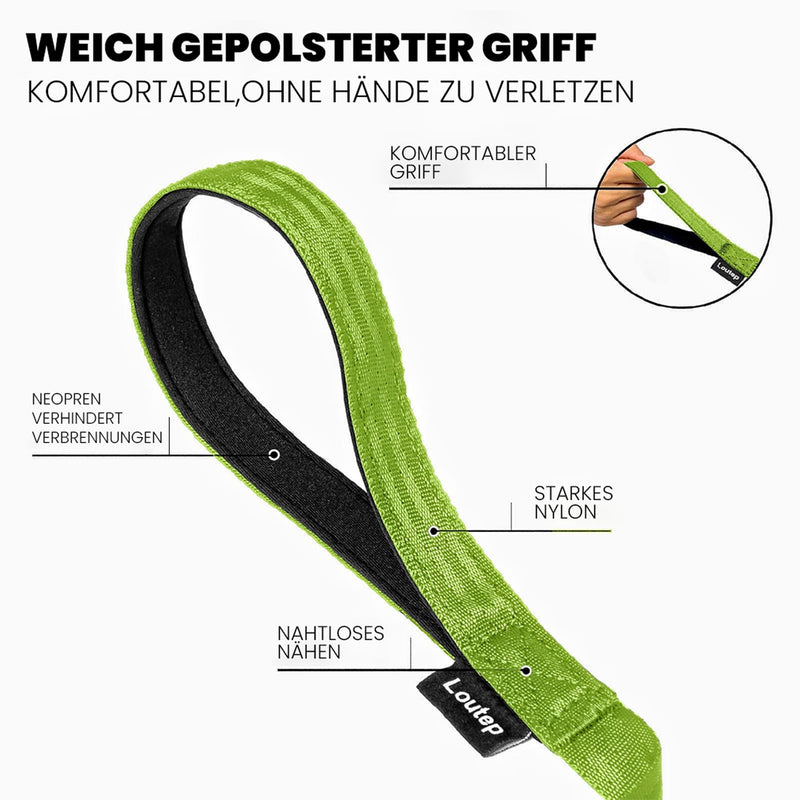 Loutep Towing Leash for Dogs Long Leash 3m 5m Towing Leash 10m for Dogs 15m 20m 25m 30m Dog Leash for Small Medium Large Dogs Cross-Country Leash Waterproof Lightweight Running Leash Green - BeesActive Australia
