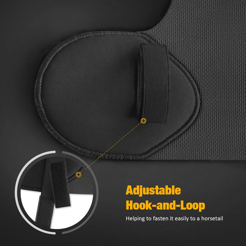 Harrison Howard Adjustable Touch Fasteners Quality Neoprene Versatile Horse Tail Guard Equine Tail Wrap Black - BeesActive Australia