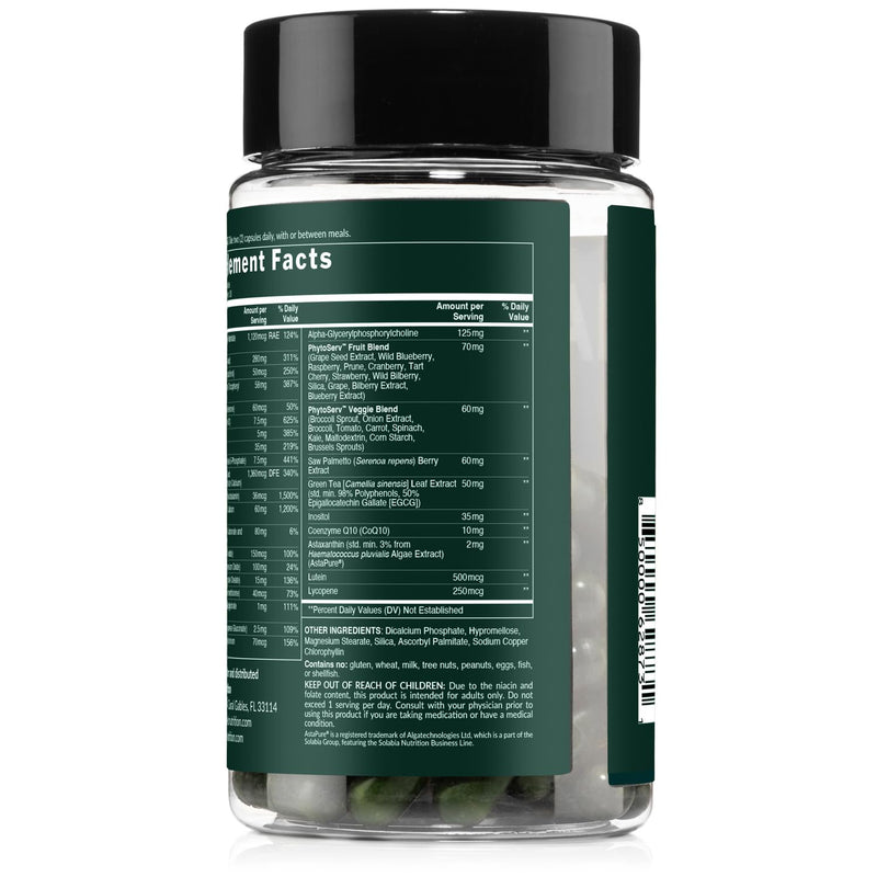 NAKED Men’s Multi – Daily Multivitamin for Men – A, C, E, Selenium, Zinc, Fruit and Super Green Extracts and More to Boost Immune Support – Gluten-Free and Vegetarian Daily Vitamins – 60 Capsules Men's