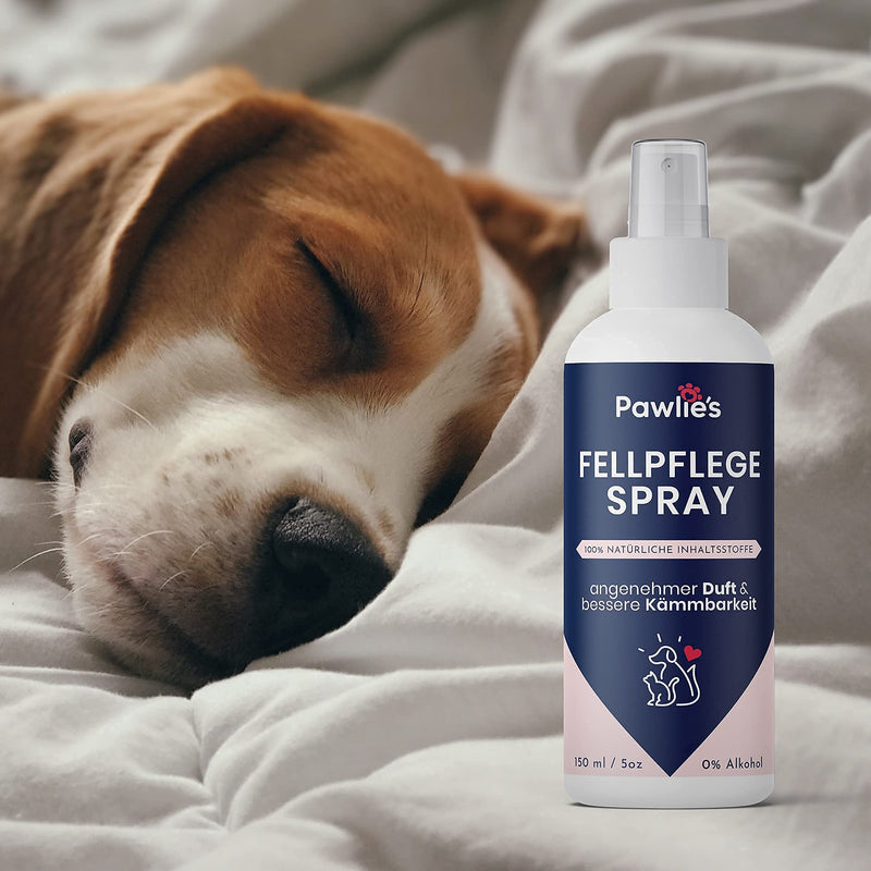 Pawlie's Grooming Spray for Dogs & Cats - for Velvety Soft & Shiny Fur, Dog Grooming, Cat Grooming, Dogs, Dog Accessories, Dog Grooming Sensitive 150 ml (Pack of 1) - BeesActive Australia