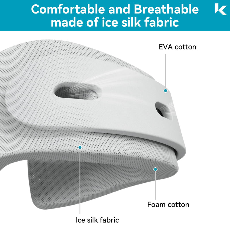 Neck Brace for Neck Pain Relief, Soft Cervical Collar for Neck Support, Adjustable Neck Support Collar for Travelling, Nap, Office, Relief of Neck Cervical Spine Pressure 3.5"Middle Height (Red) Red Large(13.4-15.3 Inch) - BeesActive Australia