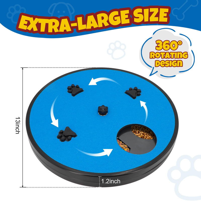 Ykall Claw Grinder for Dogs - Scratching Board for Dogs with Snack Box Dog Claw Grinder, Dog Claw Grinder, 360° Rotation Scratching Mats, with 6 Suction Cups with 2 Replacement Sheets of Sandpaper - BeesActive Australia
