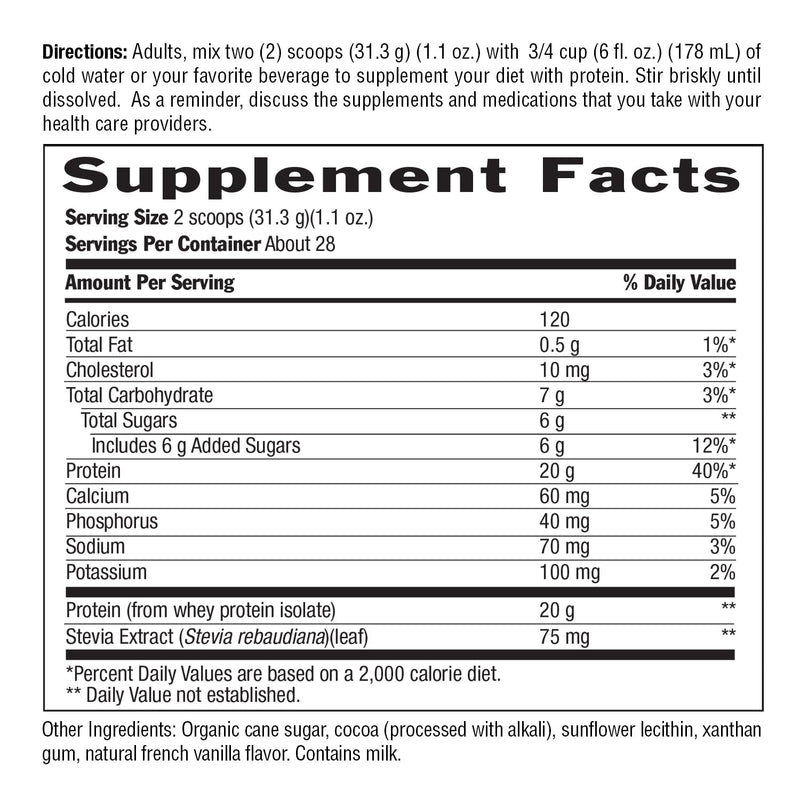 Biochem 100% Whey Protein Isolate, Chocolate, 15.4 oz, 28 Servings | 20g grass-fed whey isolate per serving; certified gluten-free, vegetarian and 99% lactose free 15.4 Ounce (Pack of 1)