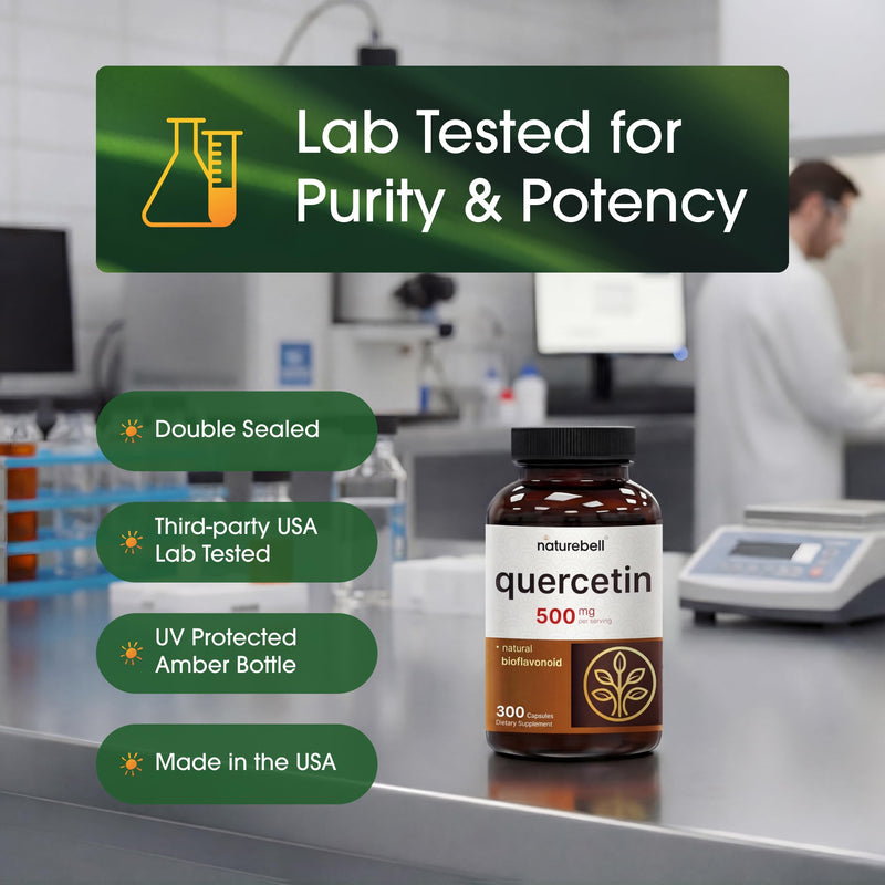 NatureBell Quercetin 500mg, 300 Capsules