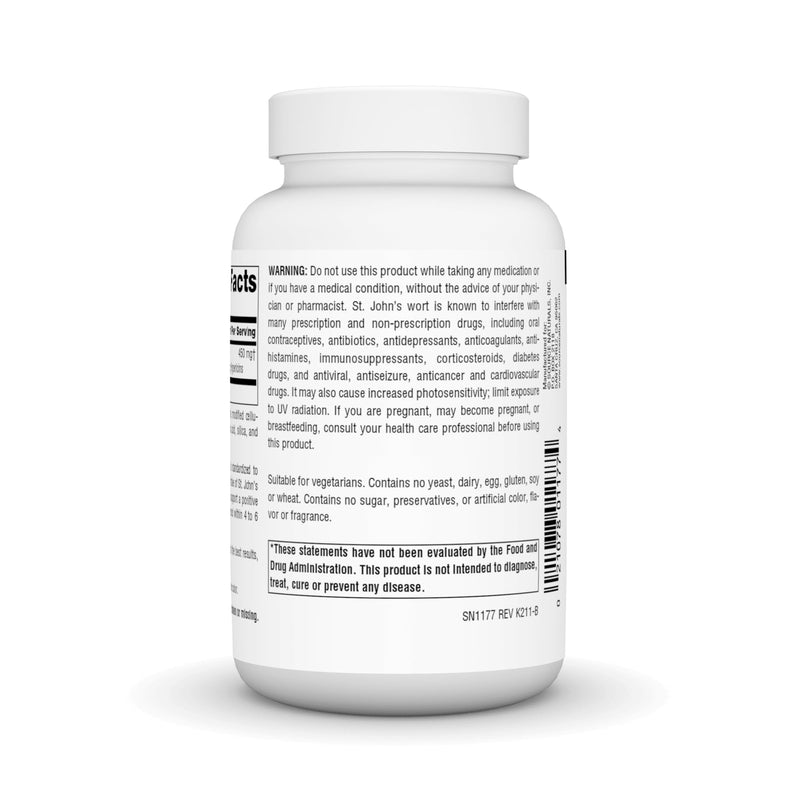 Source Naturals St. John's Wort 450 mg Supports a Positive Mental Outlook - 180 Tablets 1 180 Count (Pack of 1)
