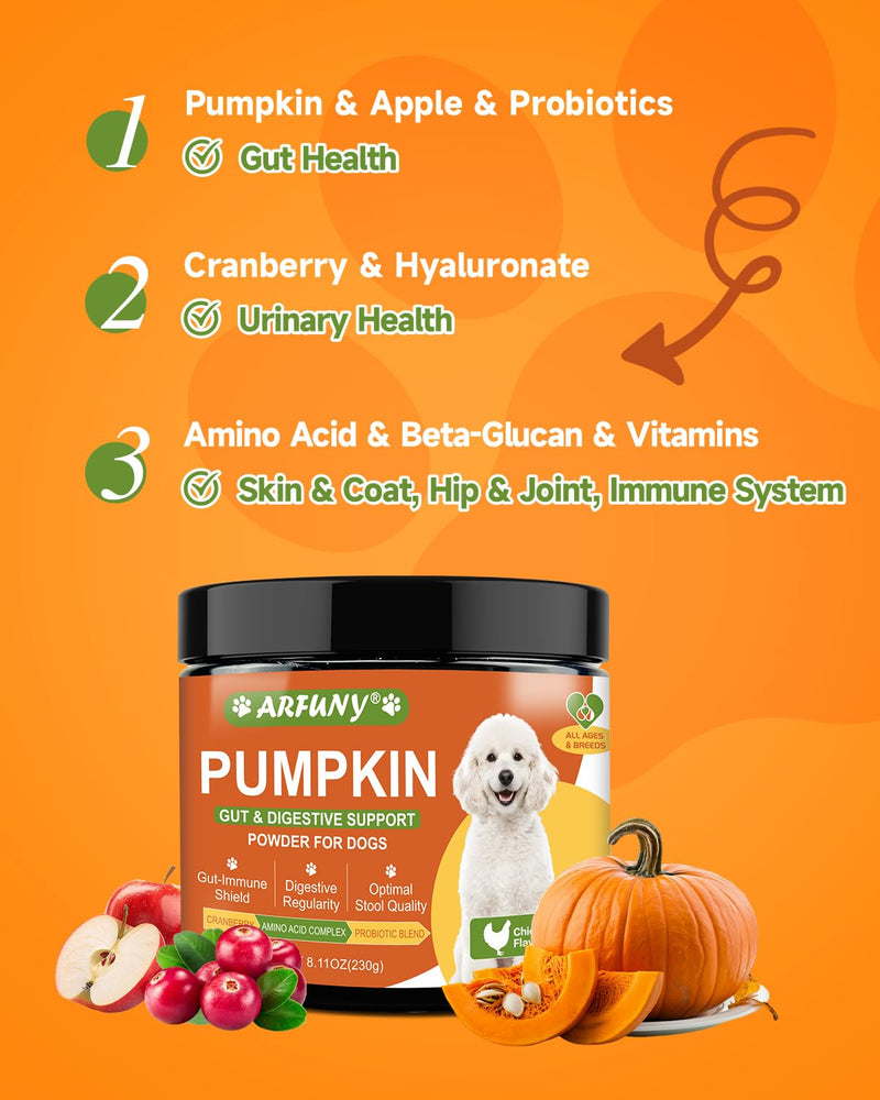 Dog Pumpkin Powder & 9 in 1 Mushroom Powder