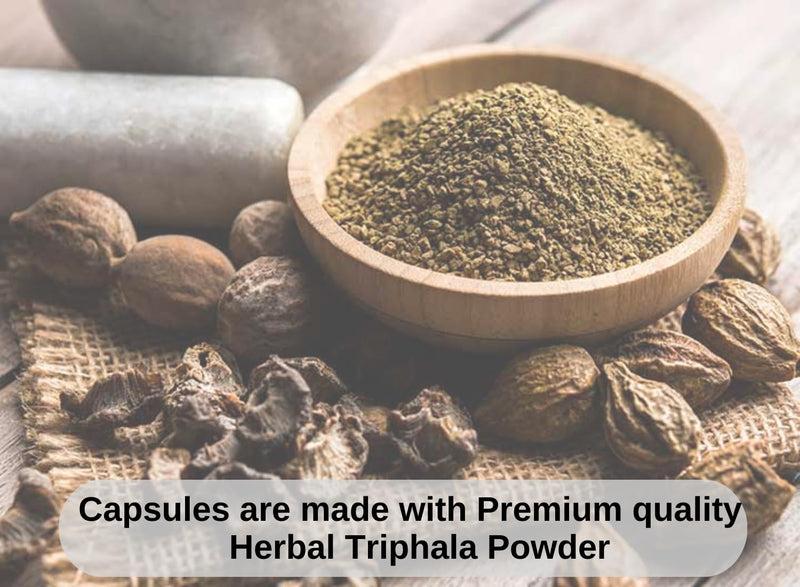 Triphala Premium 320 Capsules Non-GMO and Gluten Free | Herbal Supplement | 600 mg Per Serving | Made with Amla Bibhitaki Haritaki Powder Triphala Capsules 320 Count (Pack of 1) - BeesActive Australia
