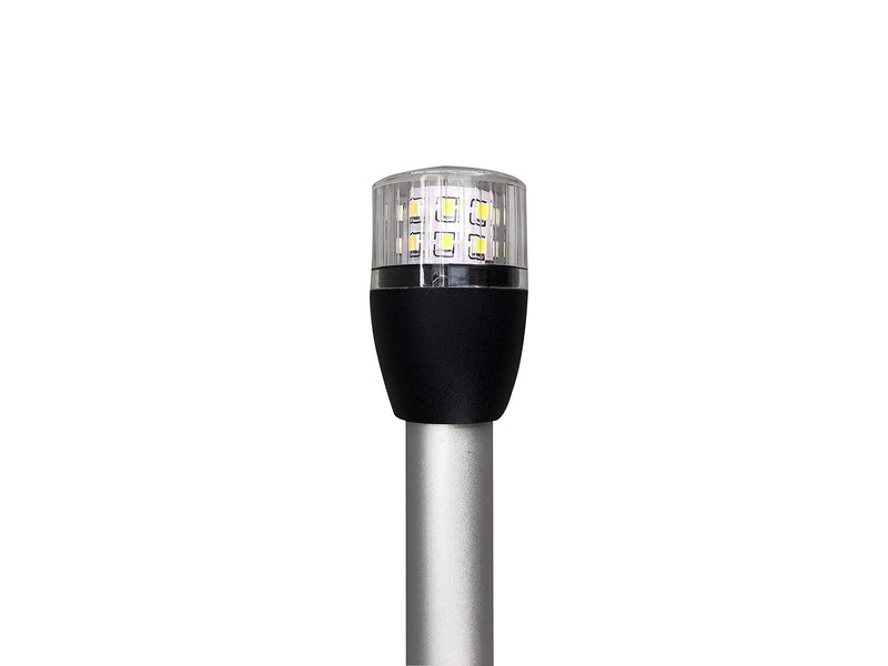 Pactrade Marine Boat Navigation Lights LED - 22 Inch White All-Round/Stern Light Pole (Replacement Pole, Flush Mount) - Boat Accessories for Pontoon, Yacht, Kayak 22 Inch - Replacement Pole