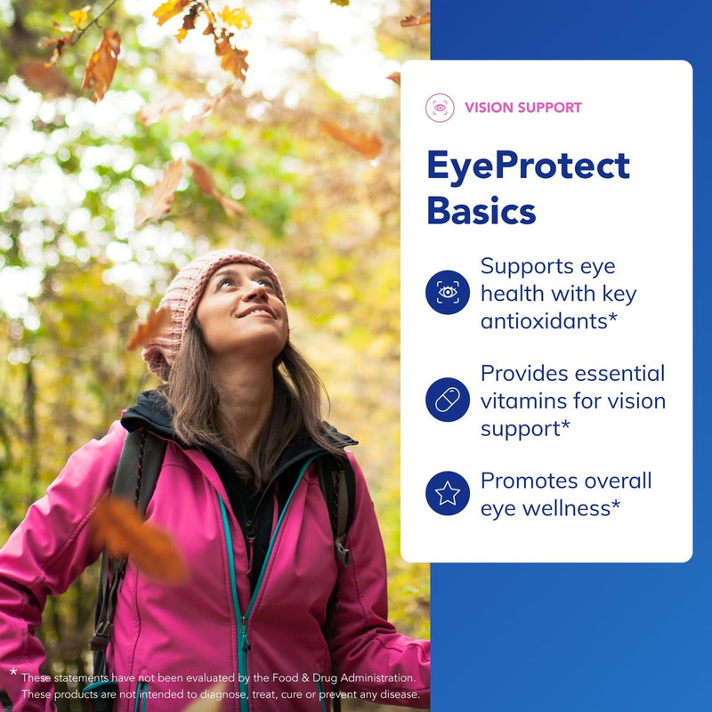 Pure Encapsulations EyeProtect Basics Without Zinc, 60 Capsules | Key Antioxidant Support for Eye Health*, Support for Optical Health*, Bioavailable