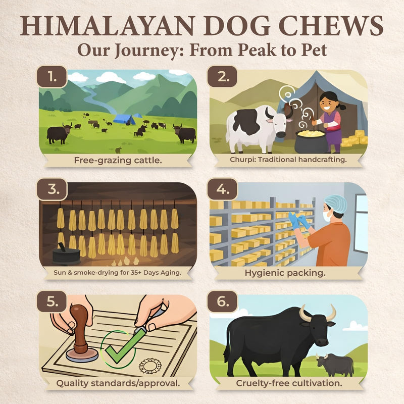 Himalayan Yak Cheese Dog Chew (Large, 3 Count) – 100% Natural, Long-Lasting Hard Treats for Super Chewers – Grain-Free, Lactose-Free, Odor-Free Incredibly Durable Churi Sticks for Dogs 1 Pound (Pack of 1)