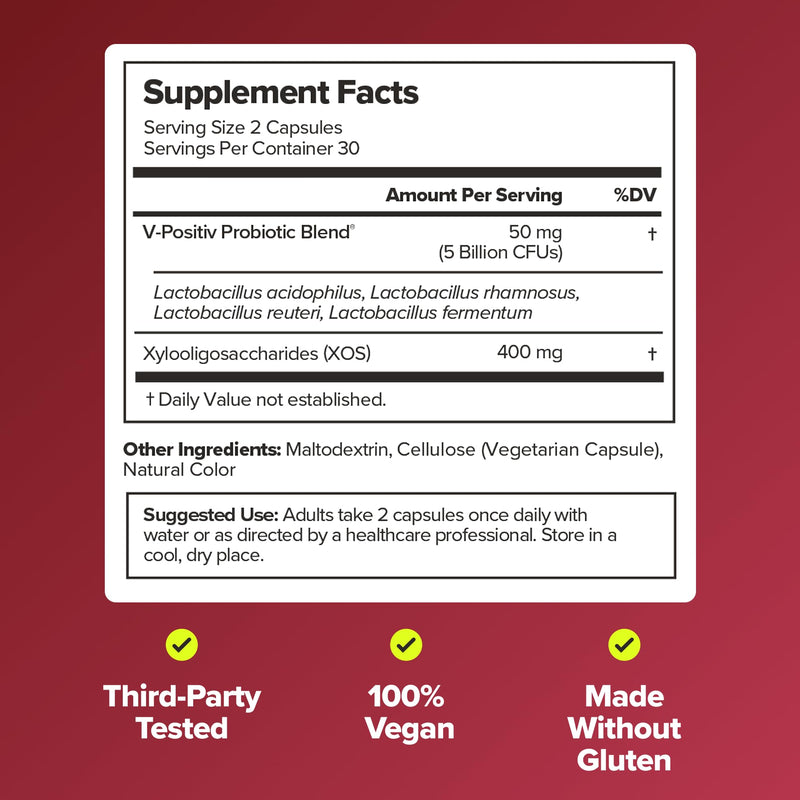 URO Vaginal Probiotics for Odor, Flora & pH Balance – 60-Day Supply 60 Count (Pack of 2)