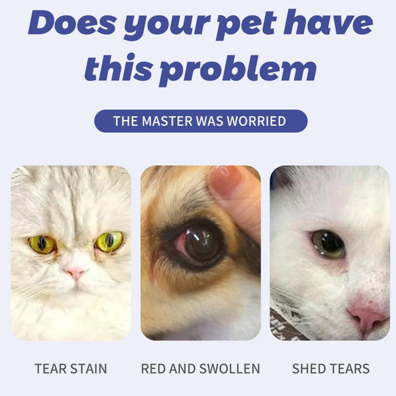 JoanofArc Pet Eye Drops for Dog & Cat, Eye Wash for Dogs & Cats, Soothing Eyes Drops for Dog & Cat Relieve Itching & Irritation, Natural Formula Supports Daily Cleaning Tear Stain Removal 15 ML