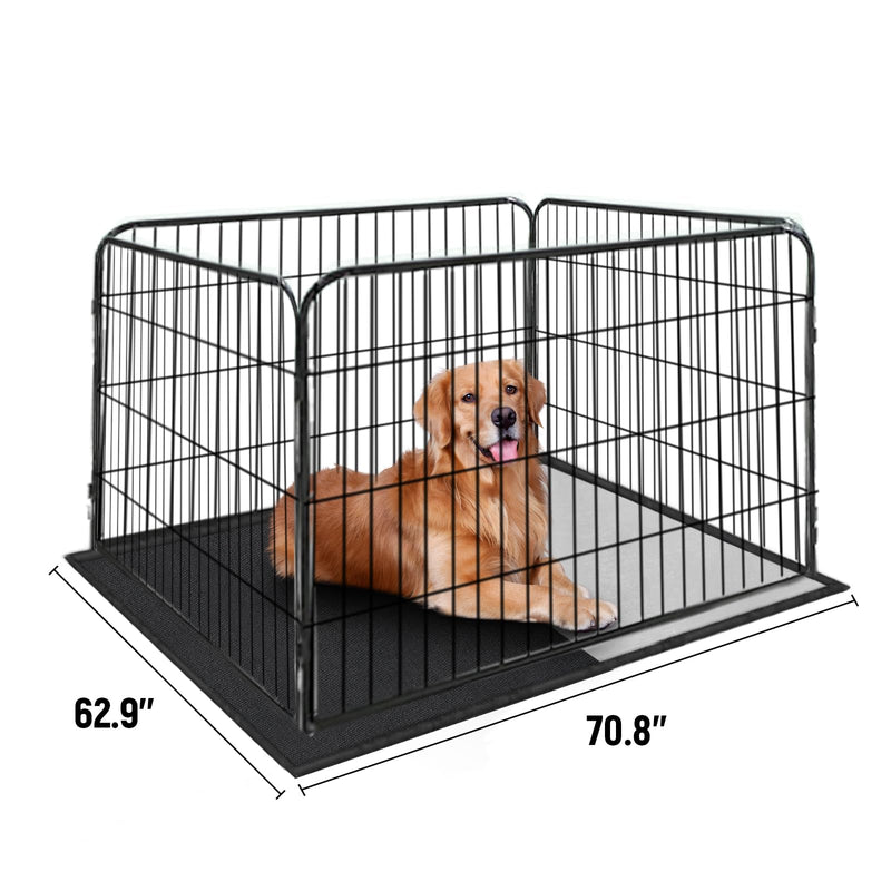 SIRUITON Dog Playpen Cover, with Sun/Rain Cover. Sun Shade Specialized Dog Playpen Fits for 24/32/40/45/50" H 8 Panels Dog Playpen. (Note: Cover Only) - BeesActive Australia