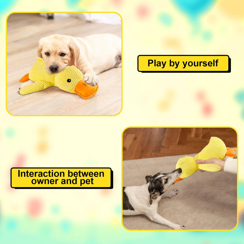 Mellow Dog Calming Duck, The Mellow Dog Calming Duck Dog Toy, The Mellow Dog Duck, The Mellow Dog Calming Pillow, Dog Duck Toy with Quacking Sound for Indoor Dog (Green) - BeesActive Australia
