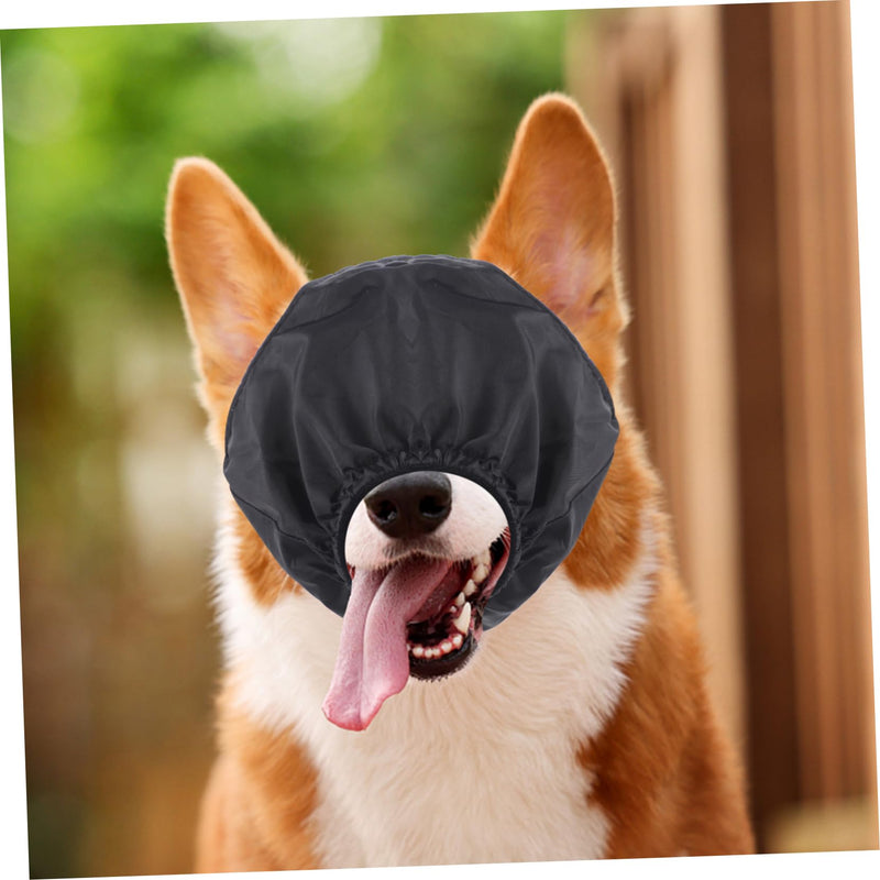 Safety Eye Mask for Pets Durable Pet Blind Noise Cancelling Headphones with Noise Cancelling Lid Multi Nylon Pack of 1 S black