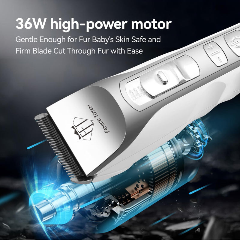 P200 Dog Grooming Clippers, LCD Display, Adjustable 5 Speeds Low Noise - BeesActive Australia