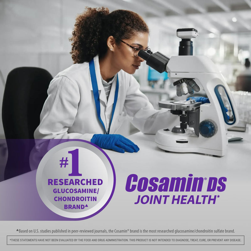 Nutramax Cosamin DS Joint Supplement, Glucosamine Chondroitin, 210 Capsules | Clinically Proven in Published Studies, Trademarked Glucosamine and Chondroitin for Joint Support, Third Party Tested 210 Count (Pack of 1)
