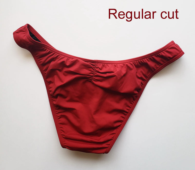 FAST SHIP- NPC,IFBB,WBFF Men's bodybuilding posing trunks/posing fitness suit - wine color Medium