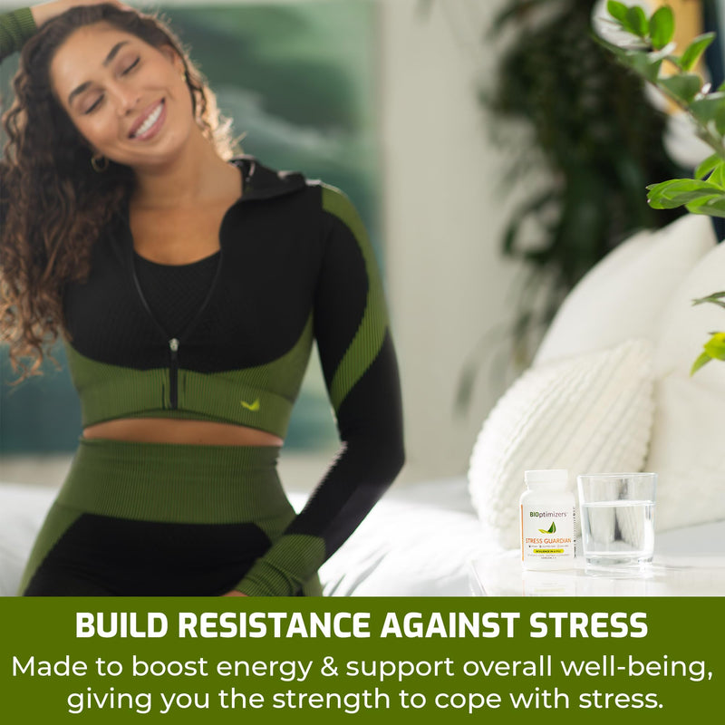 BIOptimizers Stress Guardian – Stress Relief Capsule – Rest Support Management - 90 Capsules 90 Count (Pack of 1)