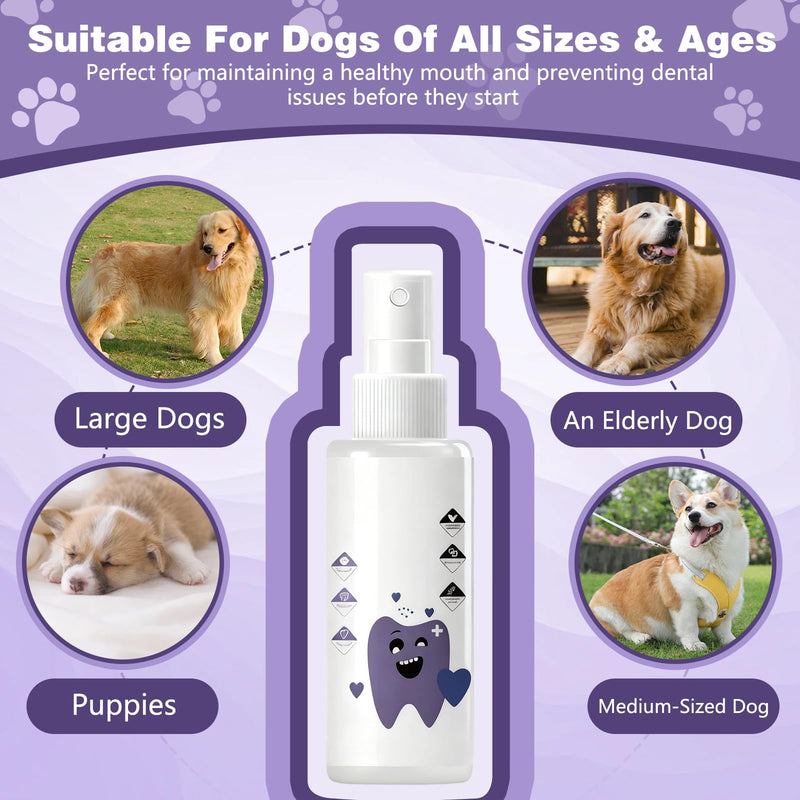 Dental Plus, Natural, Odorless & Flavorless DentalWater Additive, Promote Healthy Gums & Freshen Breath, Dental Plus for Dog DentalWater Additive, Easy Daily Use for All Pet