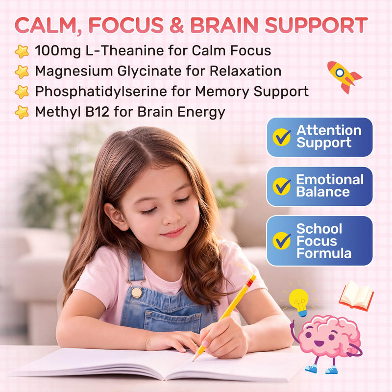 Vitamin B Complex for Kids, B1, B2, B3, B6, B9(Folate), B12, Omega-3 & Magnesium, Kids B Complex Liquid Supplement for Brain, Energy, Focus, Metabolism, Gut & Immune Support,Strawberry Flavor,4 fl oz Strawberry 1 Fl Oz (Pack of 2)