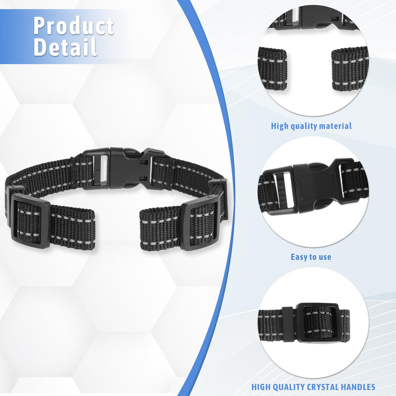 2 Pack Collar Strap Reflective Heavy Duty Replacement Collar for Electronic Fence Training Barking Collar GPS Tracker, Collar Replacement Strap for Most Dog Training Collar Receivers - BeesActive Australia