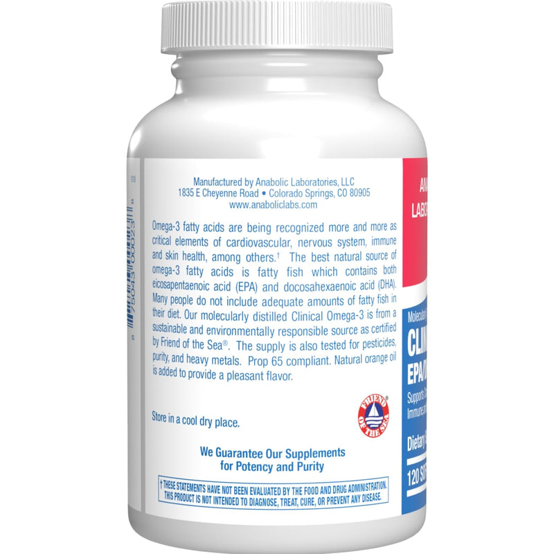 Omega 3 Fish Oil 1200 mg - Clinical DHA EPA Omega 3 Supplement with Burpless Fish Oil Brain Heart & Overall Health - Molecularly Distilled for Purity - Certified Sustainably Sourced (Orange Flavored)